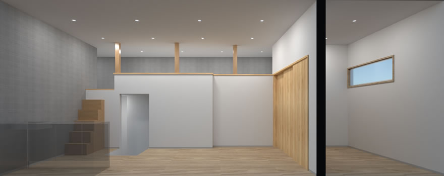 シンプル且つモダンな空間を演出